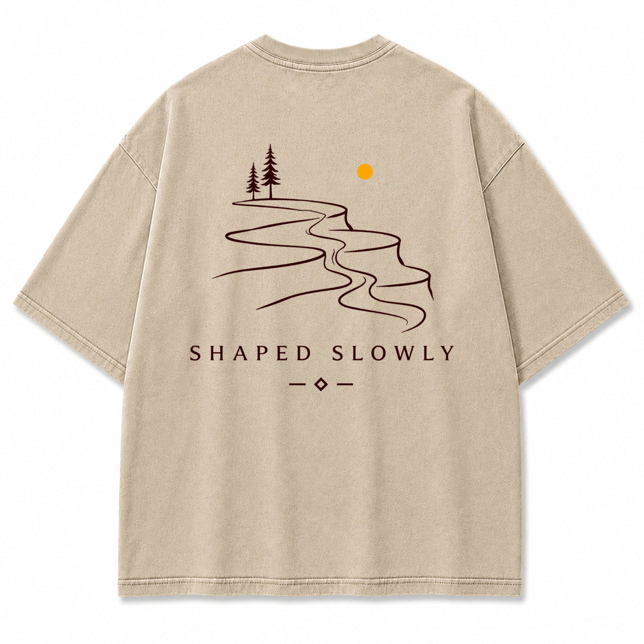 Shaped Slowly Canyon River Graphic T-Shirt