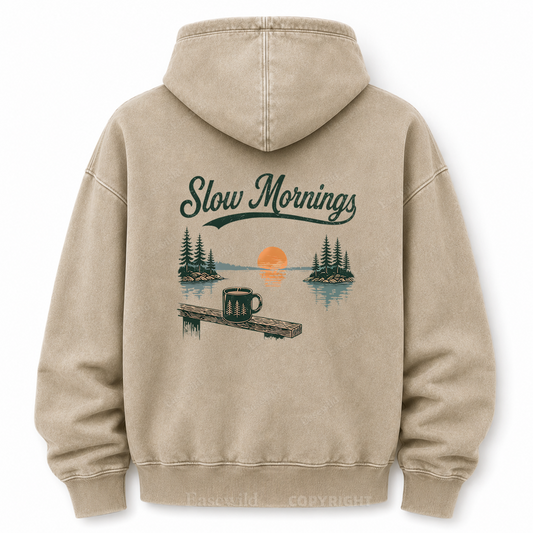 Slow Mornings Lakeside Washed Graphic Hoodie