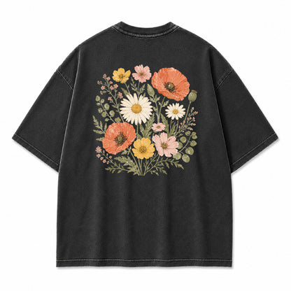 Wildflower Bouquet Graphic T-Shirt