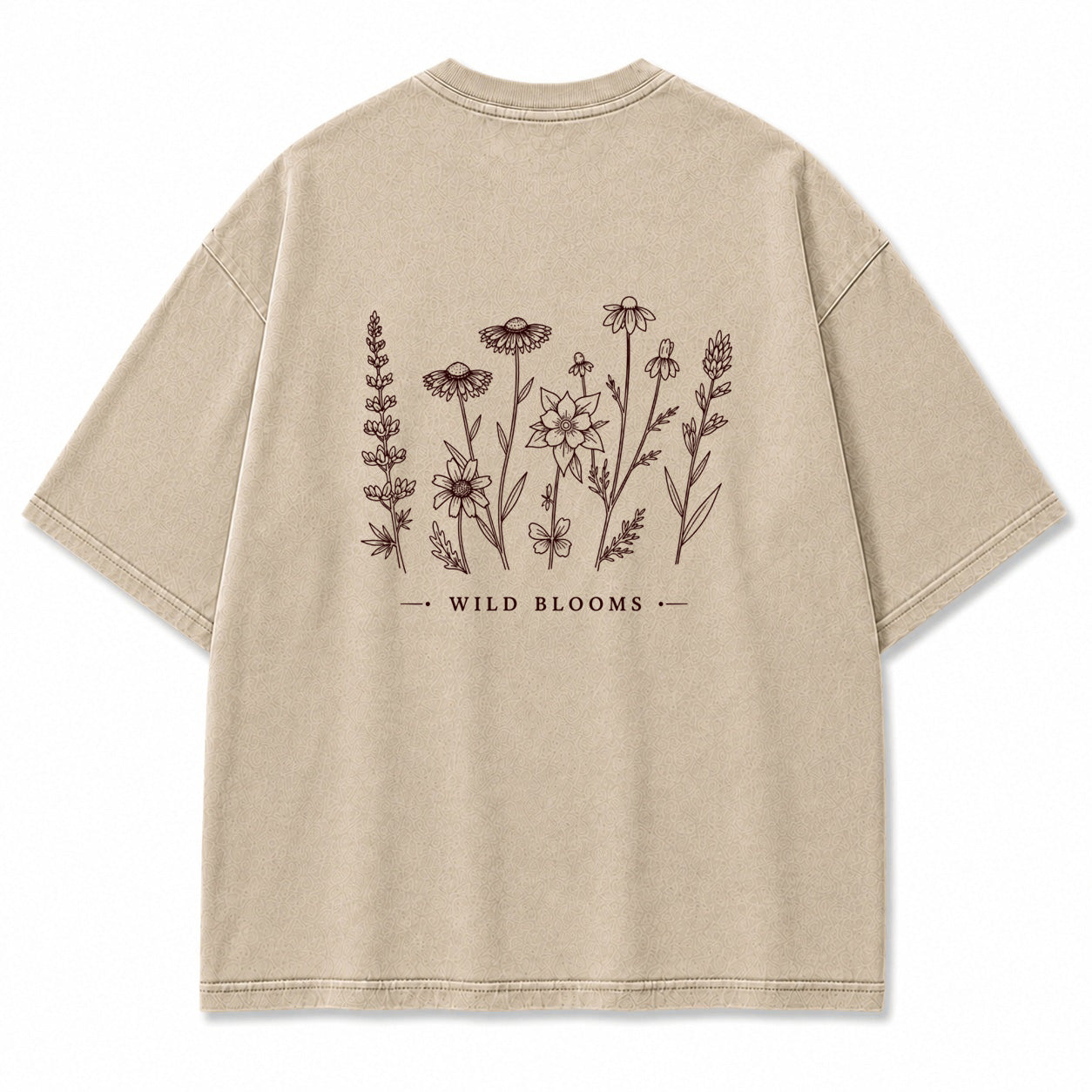 Wild Blooms Botanical Flower Graphic T-Shirt