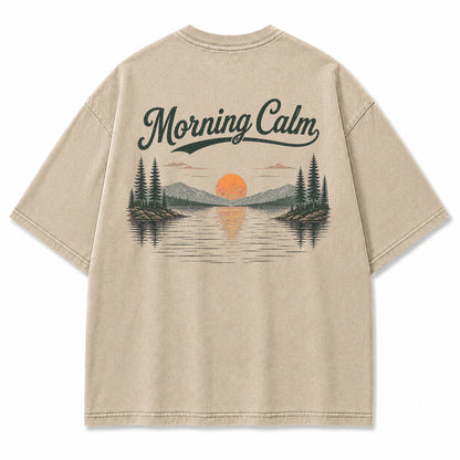 Morning Calm Lake Graphic T-Shirt
