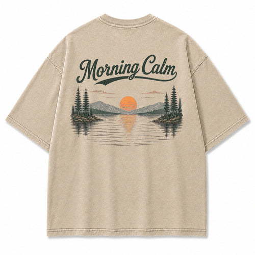 Morning Calm Lake Graphic T-Shirt