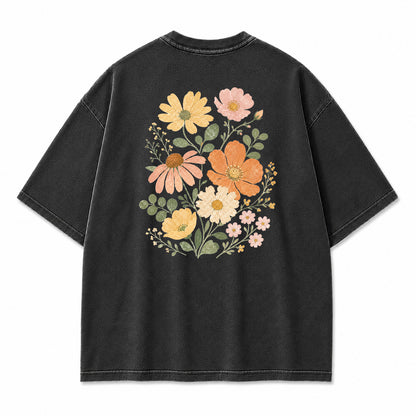 Pastel Wildflower Graphic T-Shirt