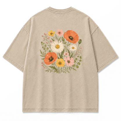 Wildflower Bouquet Washed Print Tee