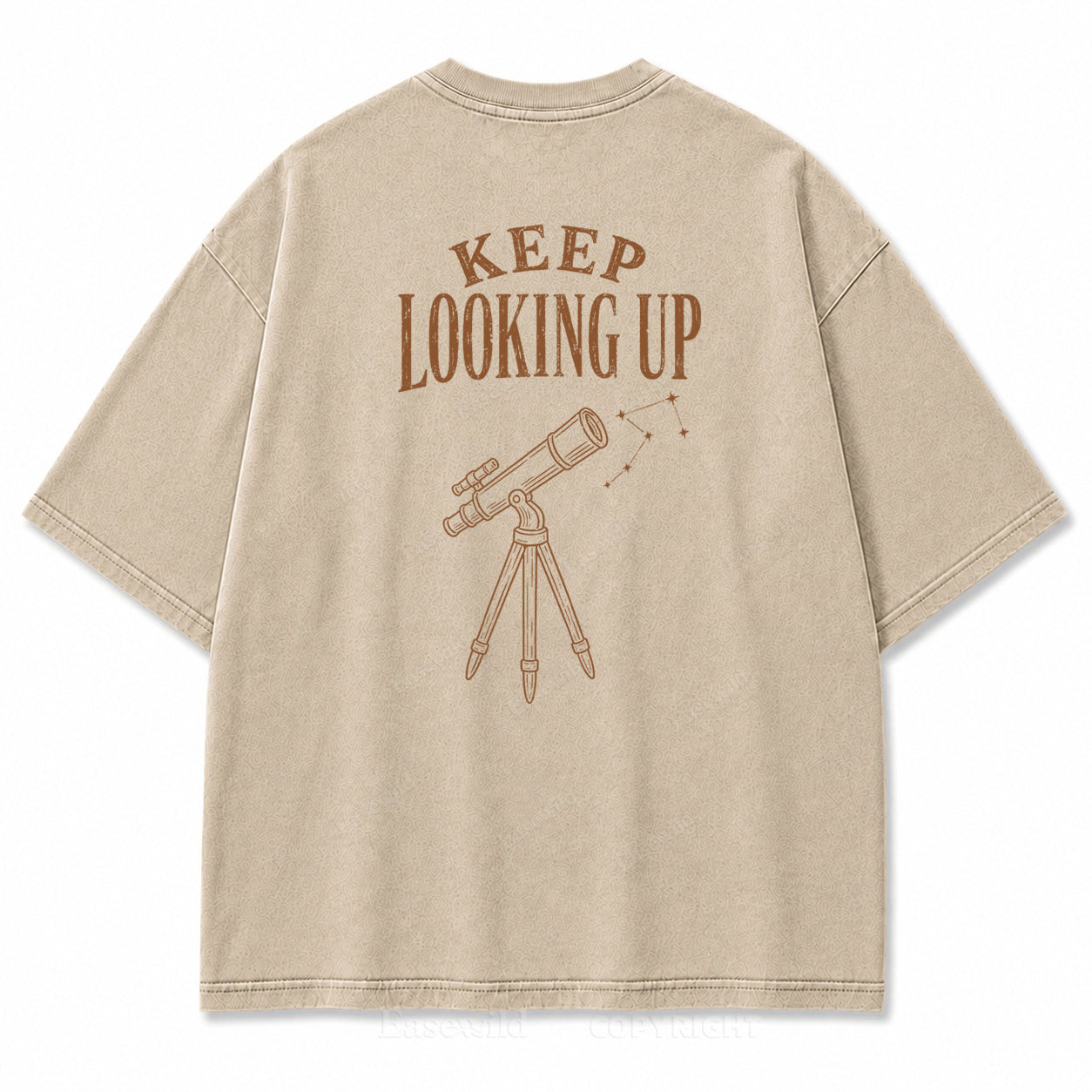 Keep Looking Up Graphic Back Print Tee