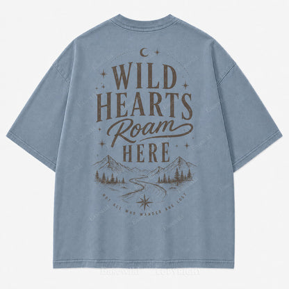 Where Wild Hearts Roam Mountain Graphic Tee