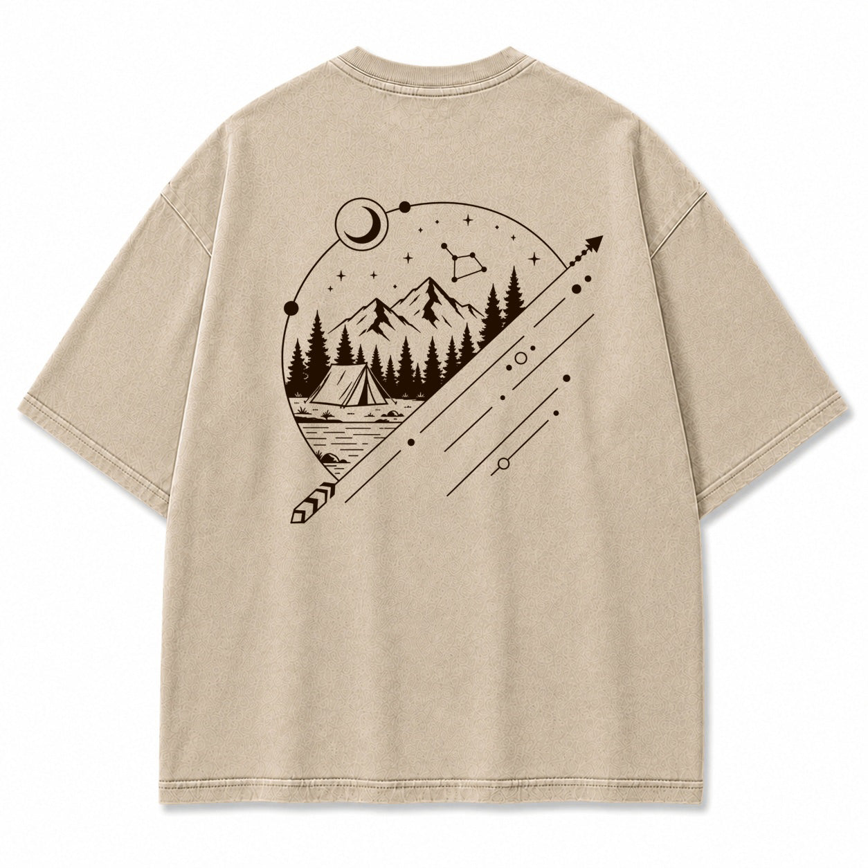 Celestial Mountain Camp Graphic T-Shirt