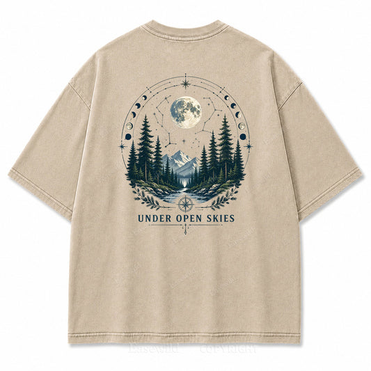 Moonlit Wildwood Compass Graphic T-Shirt