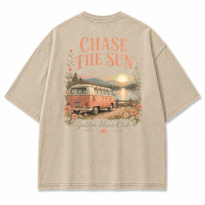 Golden Hour Lakeside Van Graphic T-Shirt