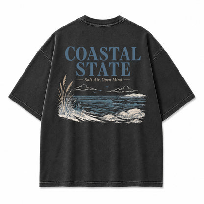Coastal State Ocean Shore Graphic T-Shirt