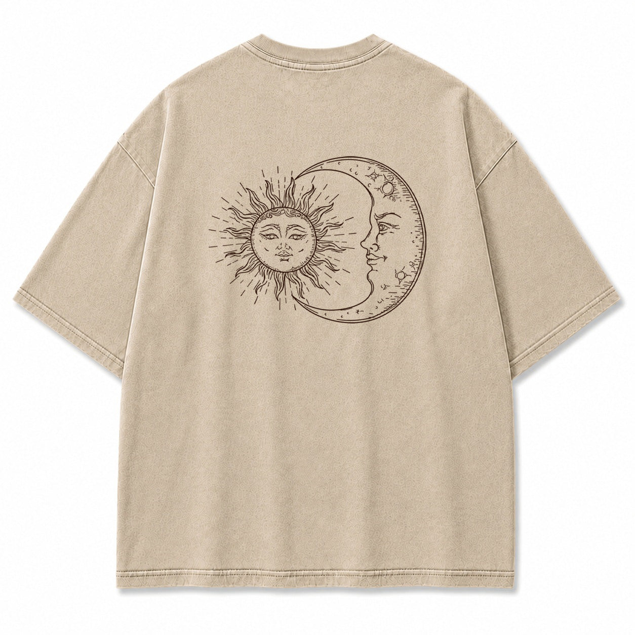 Sun and Moon Eclipse Celestial Graphic T-Shirt