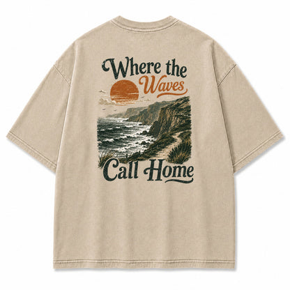 Where the Waves Call Home Graphic T-Shirt