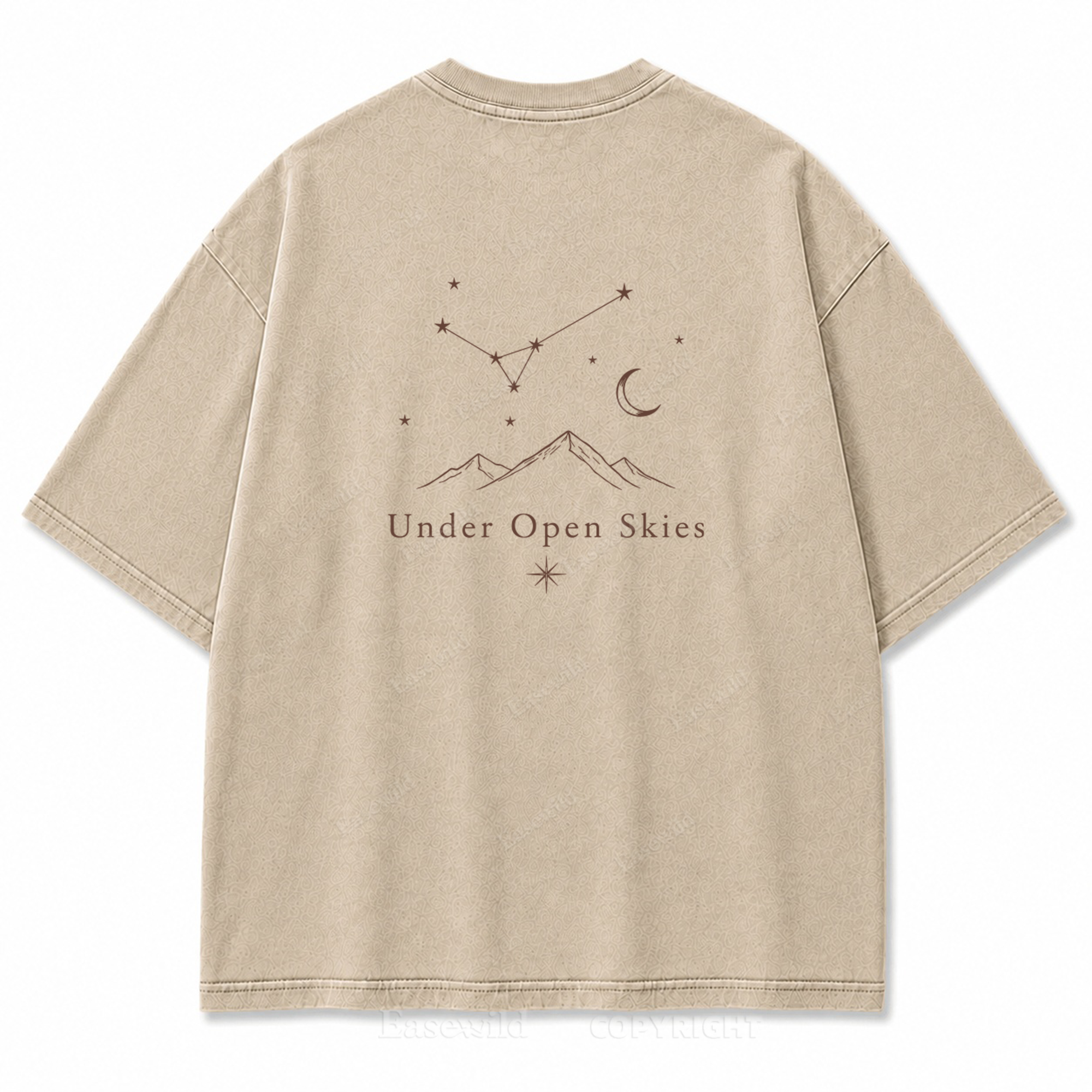 Under Open Skies Washed Back Print Tee