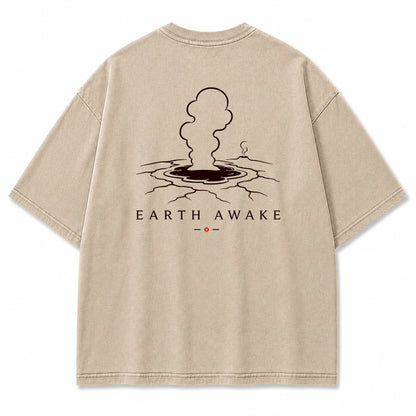 Earth Awake Geyser Graphic T-Shirt