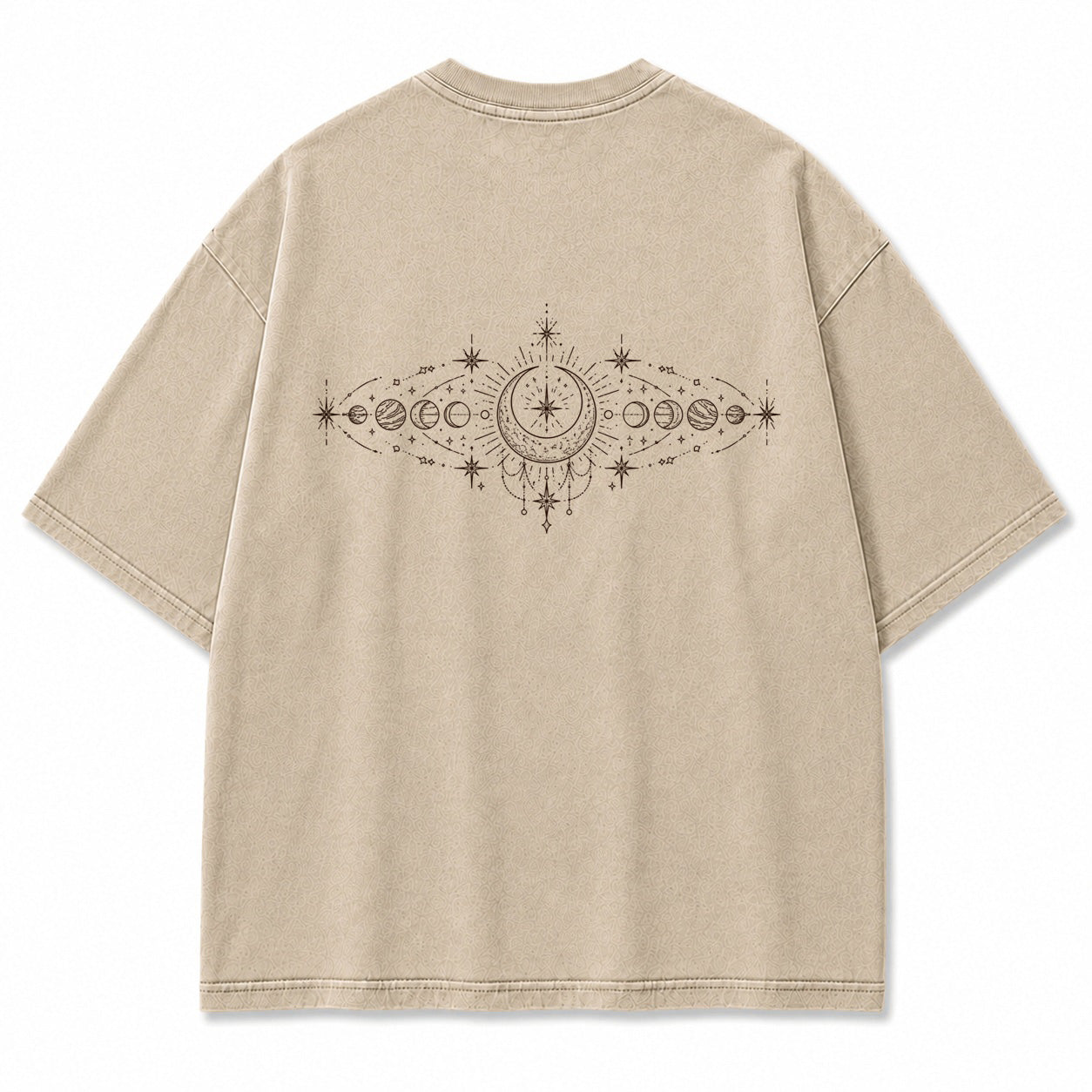Celestial Orbit Moon Phase Graphic T-Shirt