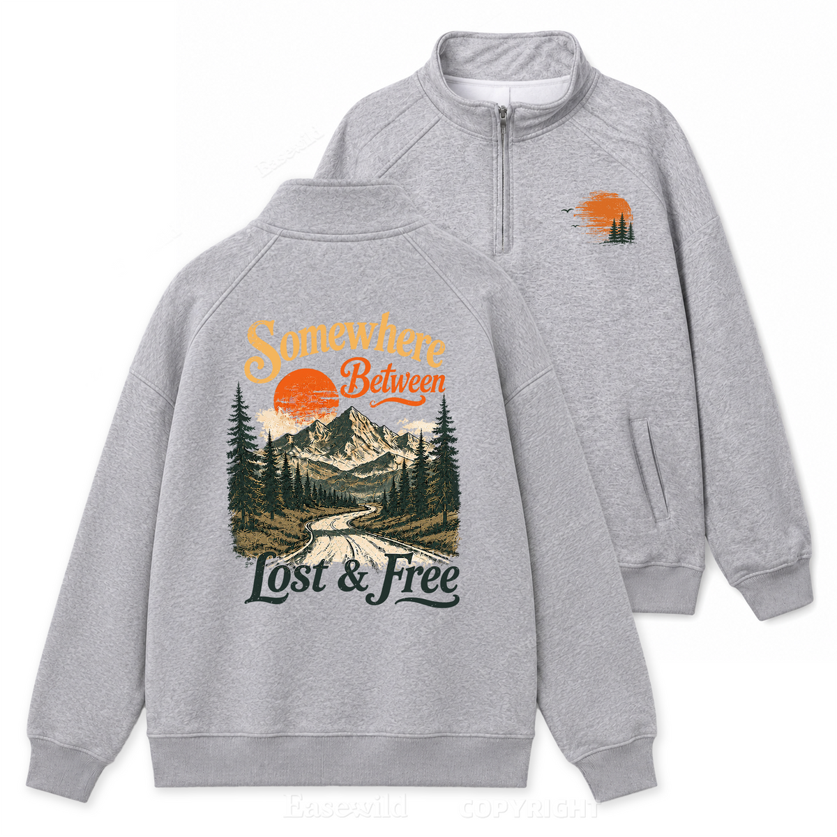 Quarter-Zip Pullover Sweatshirt