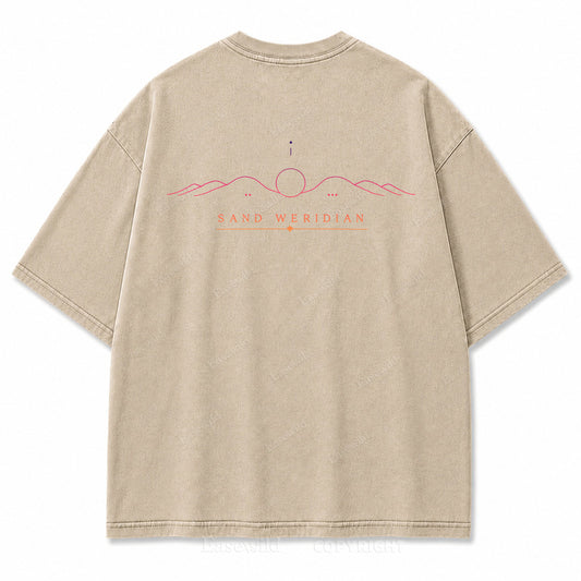 Sand Meridian Desert Horizon Graphic T-Shirt