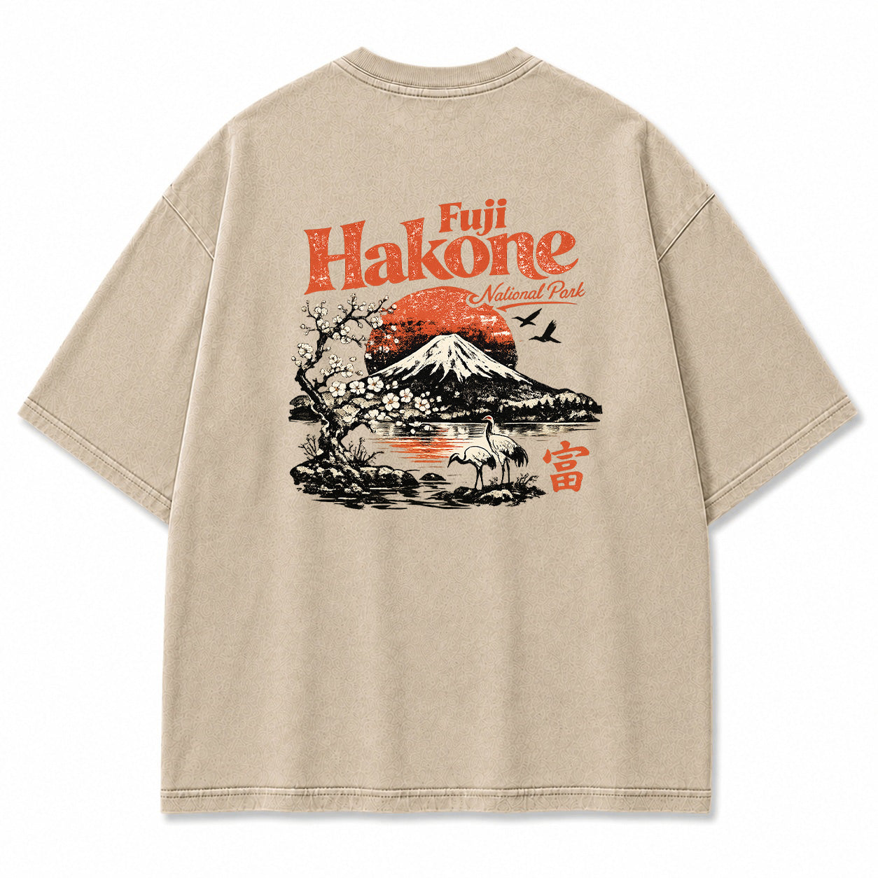 Fuji Hakone Mountain Vintage Graphic T-Shirt