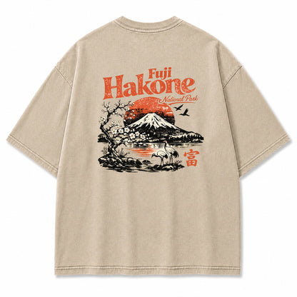 Fuji Hakone Mountain Vintage Graphic T-Shirt