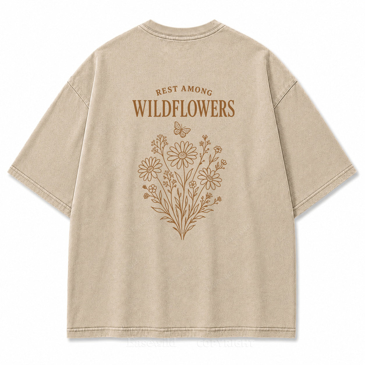 Rest Among Wildflowers Graphic Back Print Tee