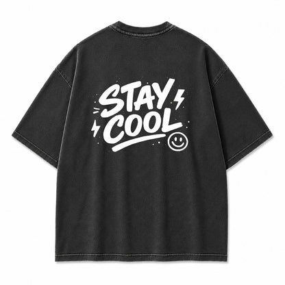 Stay Cool Smiley Graphic T-Shirt
