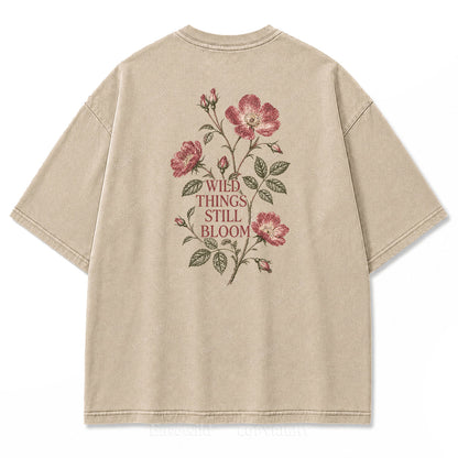 Wild Things Still Bloom Vintage Botanical Tee