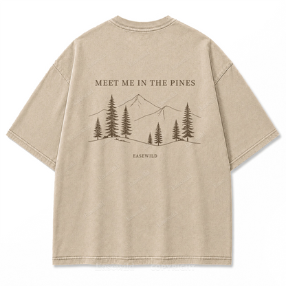 Meet Me in the Pines Washed Print Tee