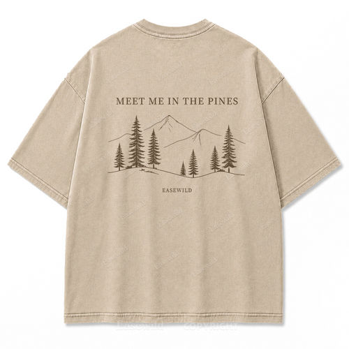 Meet Me in the Pines Washed Print Tee
