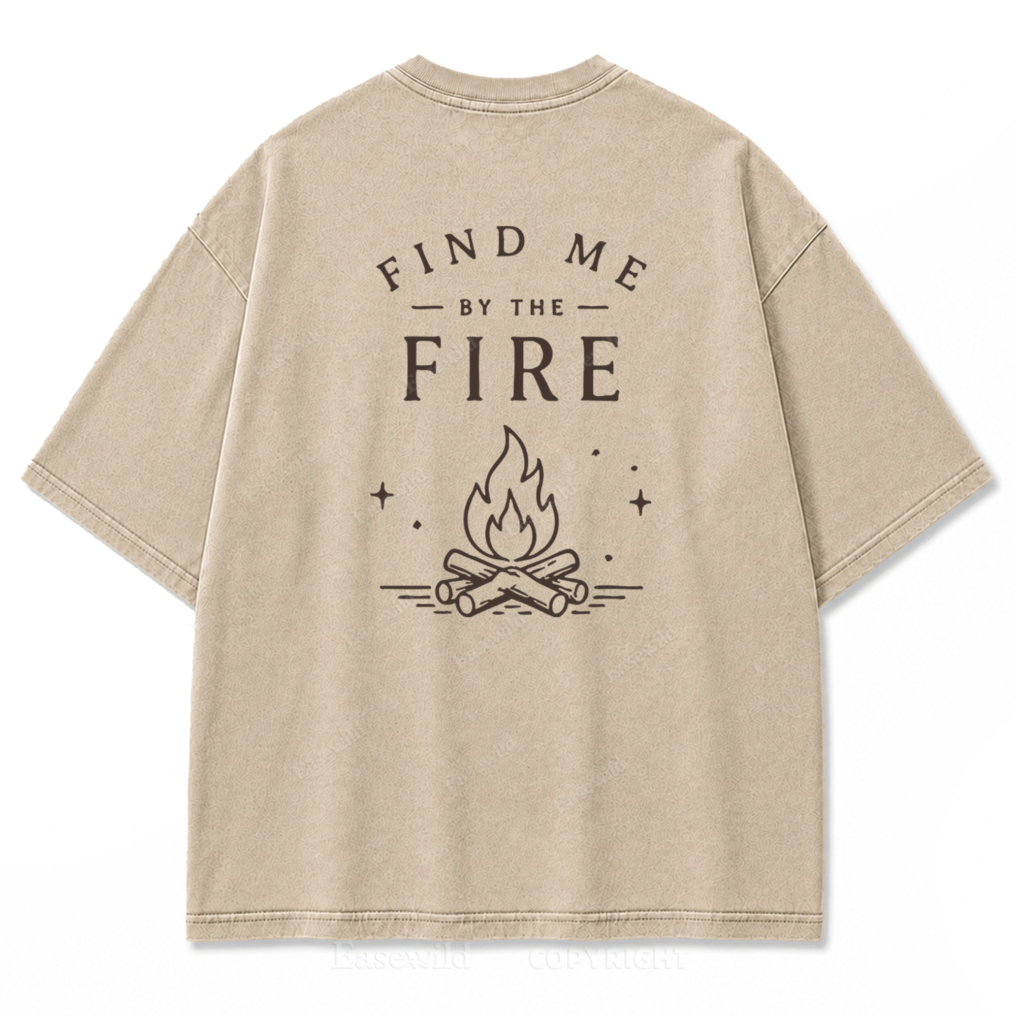 Find Me by the Fire Washed Print Tee