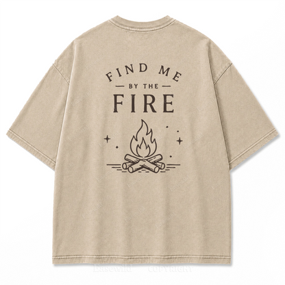 Find Me by the Fire Washed Print Tee