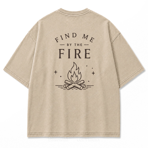 Find Me by the Fire Washed Print Tee