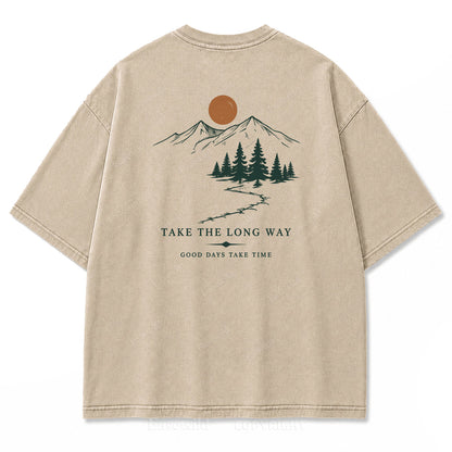 Take the Long Way Print Tee