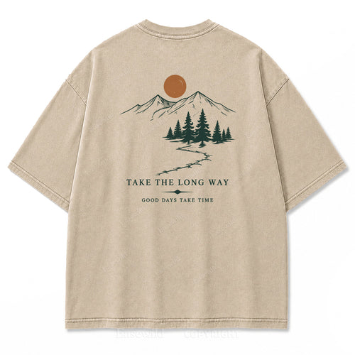 Take the Long Way Print Tee