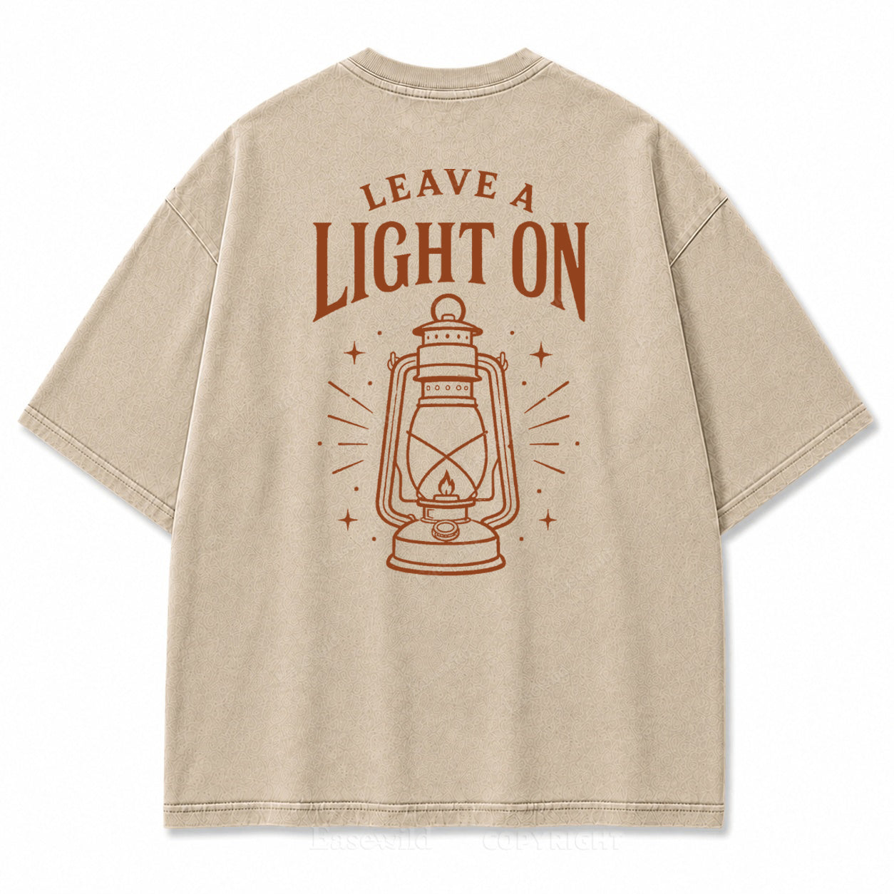 Leave A Light On Graphic Back Print Tee