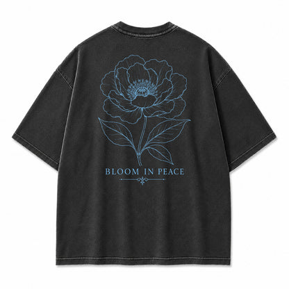 Bloom In Peace Floral Graphic T-Shirt