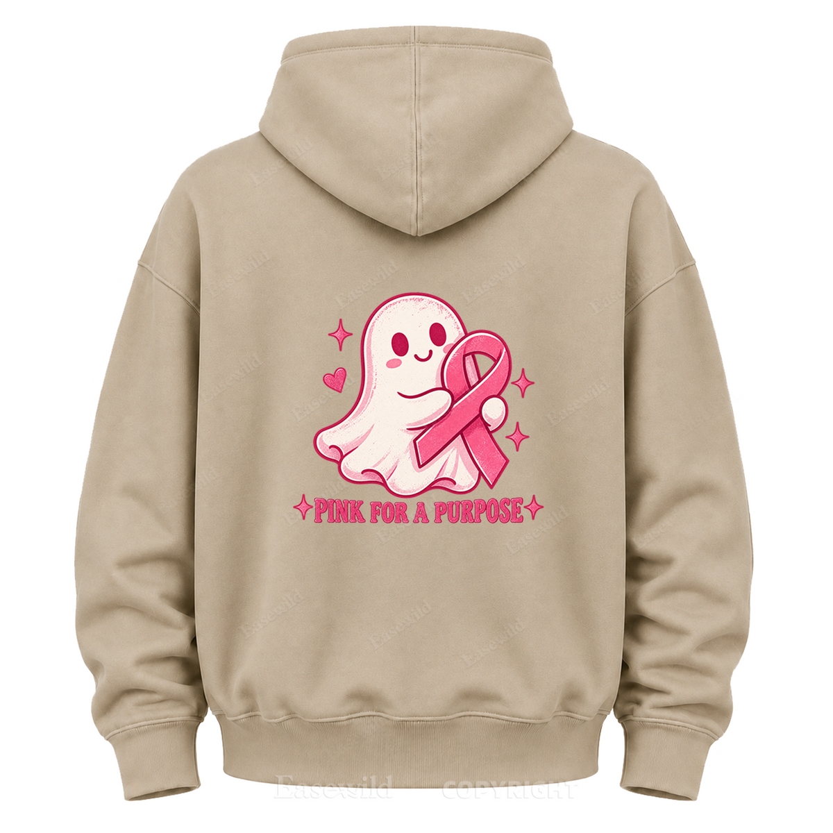 Pink For A Purpose Ghost Graphic Hoodie