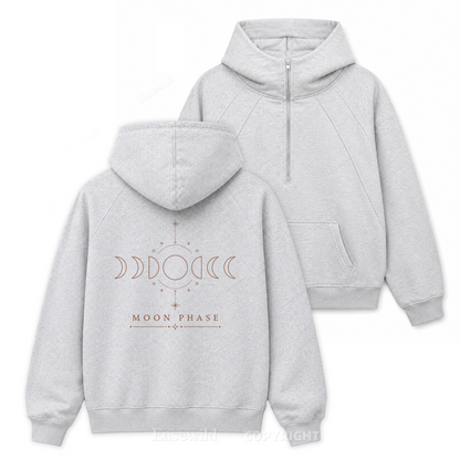 Moon Phase Astral-Zip Hoodie