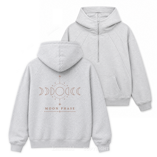 Moon Phase Astral-Zip Hoodie