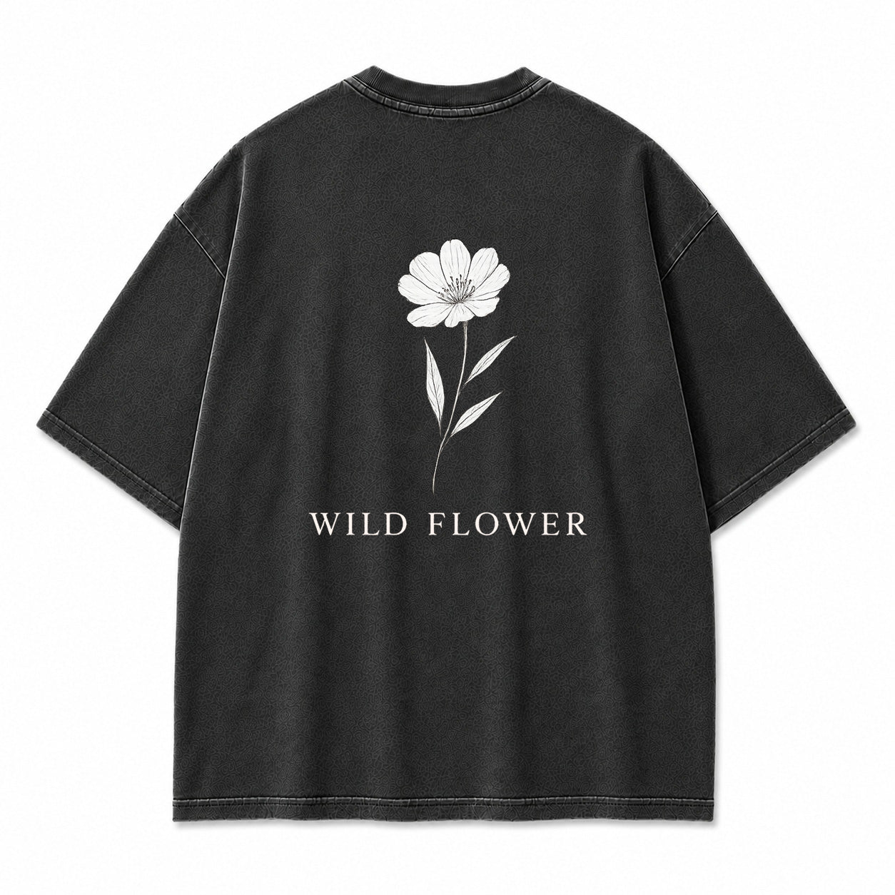 Wild Flower Line Art Graphic T-Shirt