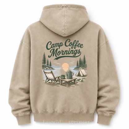 Lakeside Coffee Camp Washed Graphic Hoodie