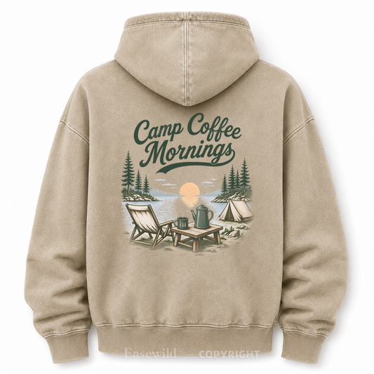 Lakeside Coffee Camp Washed Graphic Hoodie