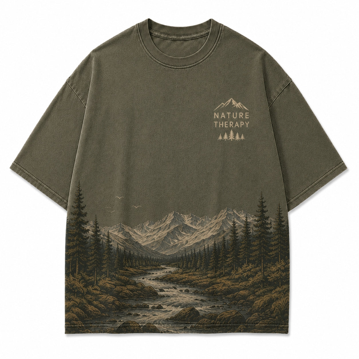 Nature Therapy Mountain Graphic Tee