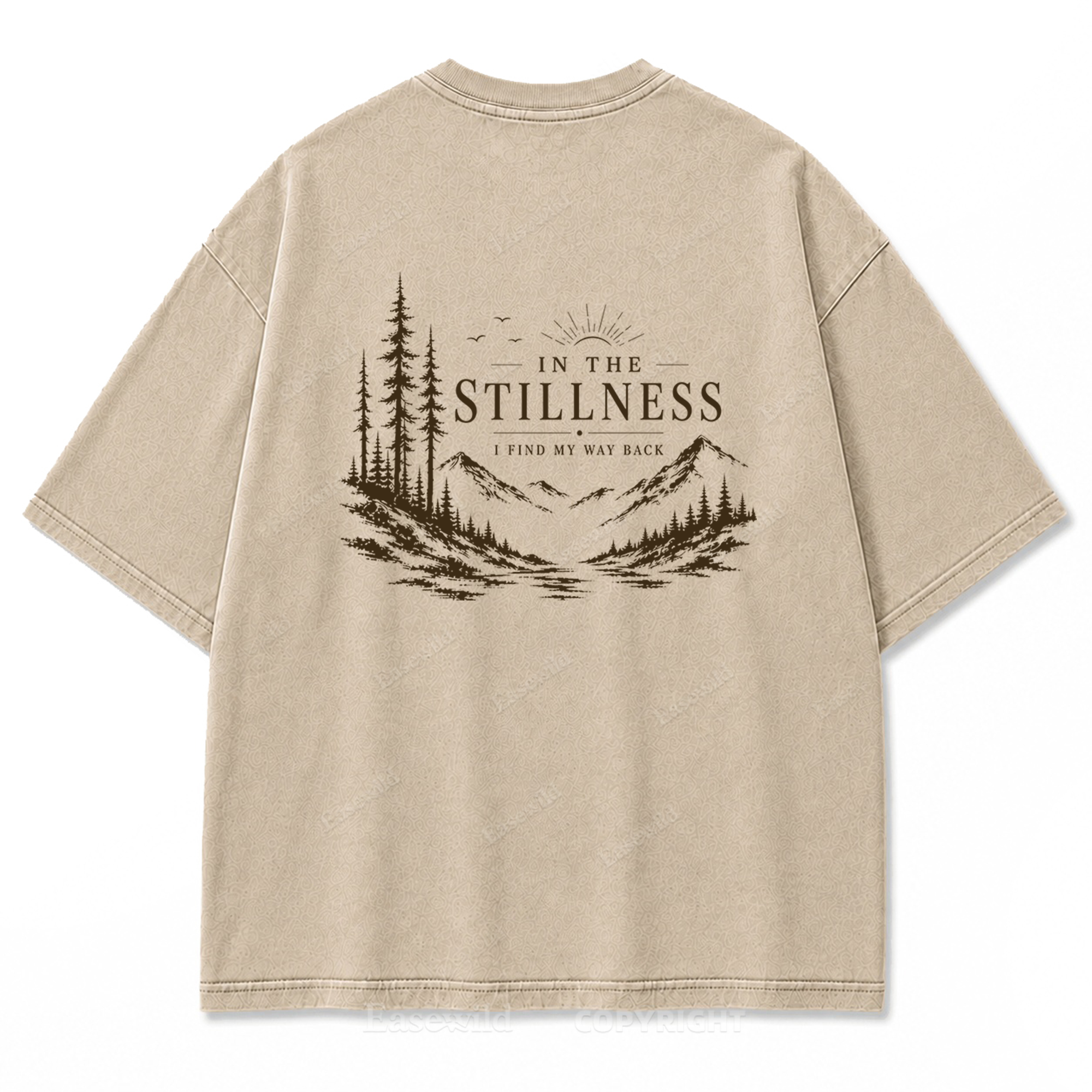 In the Stillness Mountain Washed Print Tee