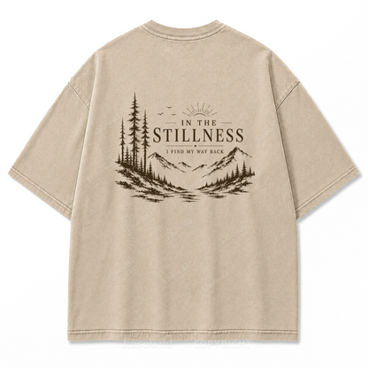 In the Stillness Mountain Washed Print Tee