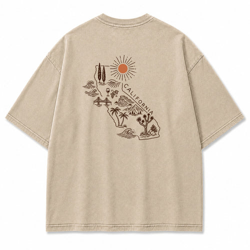 California State Outline Graphic T-Shirt