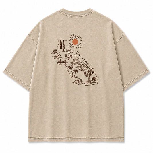 California State Outline Graphic T-Shirt