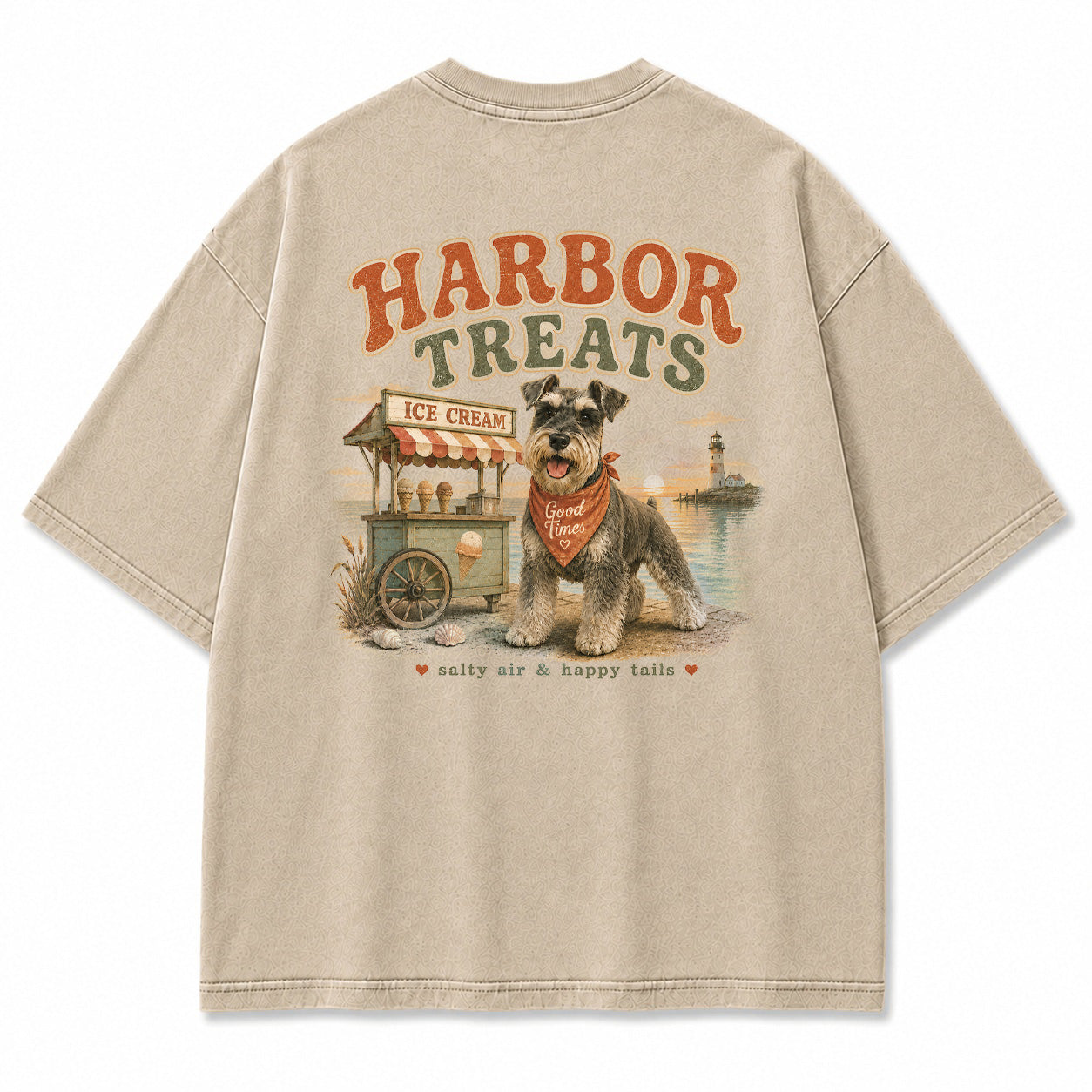 Harbor Treats Schnauzer Graphic T-Shirt