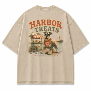 Harbor Treats Schnauzer Graphic T-Shirt