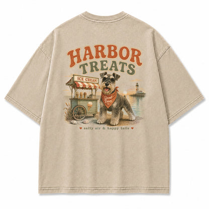 Harbor Treats Schnauzer Graphic T-Shirt