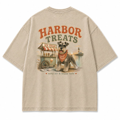 Harbor Treats Schnauzer Graphic T-Shirt